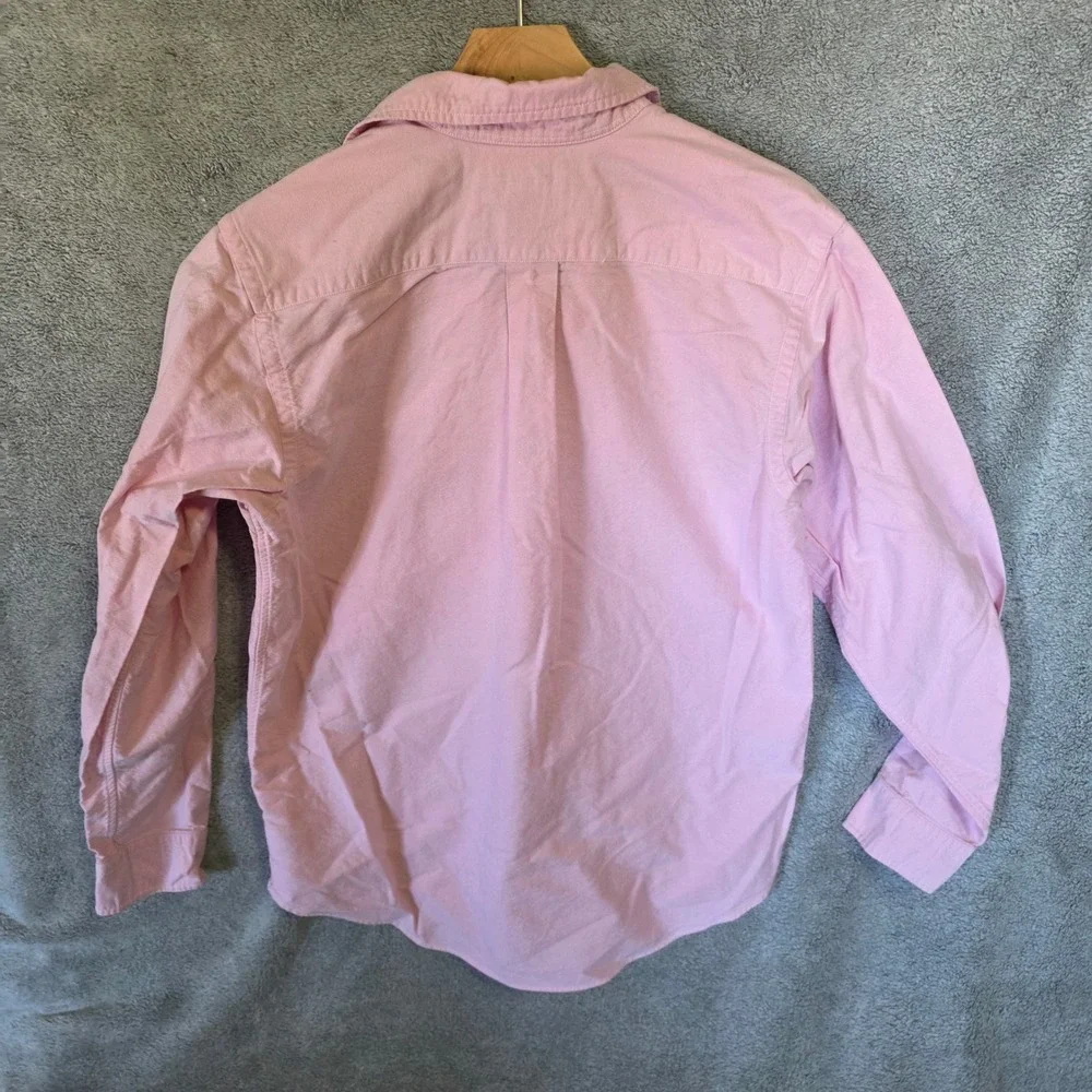 Ralph Lauren Mens Pink Cotton Oxford Long Sleeve Button Down Shirt Size 20